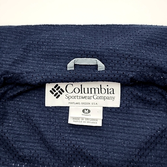 Columbia Women Vintage Packable Convertible Lightweight Jacket Vest Blue Size M - Picture 12 of 16